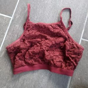 City Streets❤️Lace Maroon Bralette❤️Size M